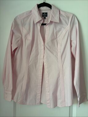 Pale Pink Women's Button-Down Shirt